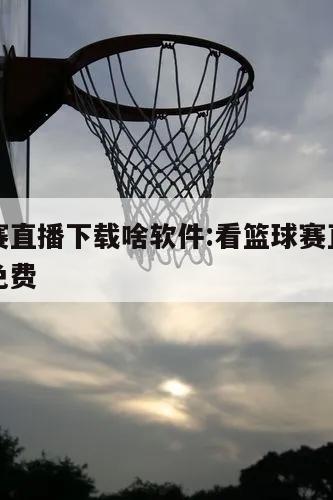 看篮球赛直播下载啥软件:看篮球赛直播什么软件好免费